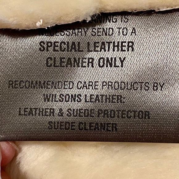 NWT Wilsons Leather Suede Faux Shearling Coat Sz L - Picture 6 of 8